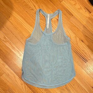 Lululemon Light Blue Sheer Tank Top